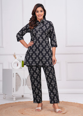 Madfury Tunic Palazzos Western Set