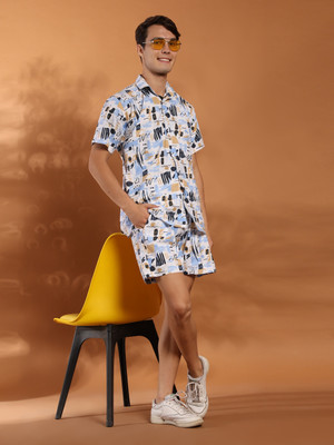 Enciger Shirt Regular Shorts Co-ords Set