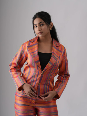 COCKTAIL FASHION Top Pant Western Set with Coat
