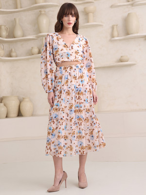 PURVAJA Top Skirt Co-ords Set