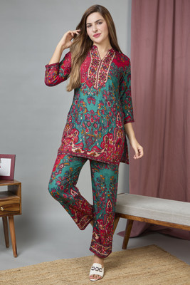 VEDA FAB Top Palazzos Co-ords Set