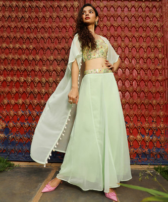 QISSA Top Pant Co-ords Set with Jacket