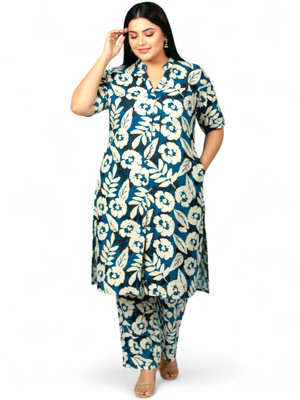 Vyominifashion Tunic Palazzos Co-ords Set