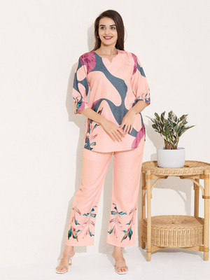 QUIRA Shirt Pant Co-ords Set