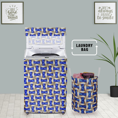 E-Retailer Top Loading Washing Machine  Cover(Width: 58 cm, Blue)