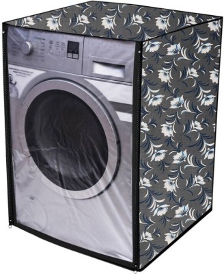 KingMatters Front Loading Washing Machine  Cover(Width: 64 cm, Grey, White)