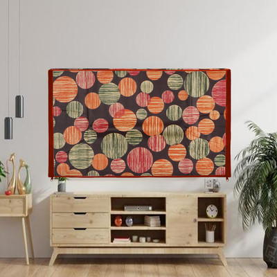 E-Retailer LED TV  Cover(Width: 43 cm, 26 Inch) With Transparent Layer & Zip Enclosure Suitable for All Brands (Multi)