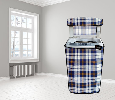SHYMOR Top Loading Washing Machine  Cover(Width: 58.42 cm, Blue, White)