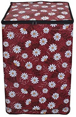 KingMatters Top Loading Washing Machine  Cover(Width: 62 cm, Red, White)