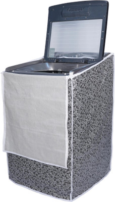Elito Top Loading Washing Machine  Cover(Width: 54 cm, GREY, BLACK)