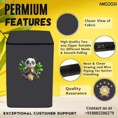 Amodori Top Loading Washing Machine  Cover(Width: 67 cm, Grey, White)