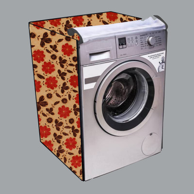 Nitasha Front Loading Washing Machine  Cover(Width: 64 cm, Yellow, Red)