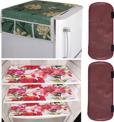 KUBER INDUSTRIES Refrigerator  Cover(Width: 56 cm, Green)