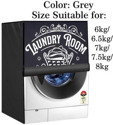 Declooms Front Loading Washing Machine  Cover(Width: 61 cm, Grey)