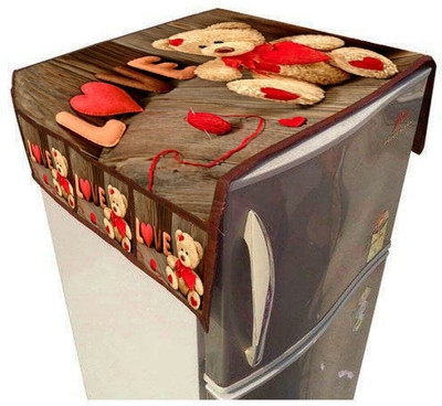 Sosha Refrigerator  Cover(Width: 60 cm, Fridge top cover in digital printing design 09)