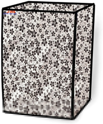 JM Homefurnishings Front Loading Washing Machine  Cover(Width: 63 cm, Black, Gray)