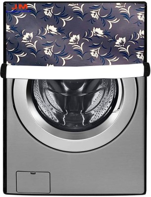 JM Homefurnishings Front Loading Washing Machine  Cover(Width: 61 cm, Gray, Blue)