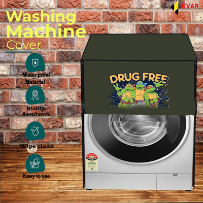 KVAR Front Loading Washing Machine  Cover(Width: 71 cm, Green)