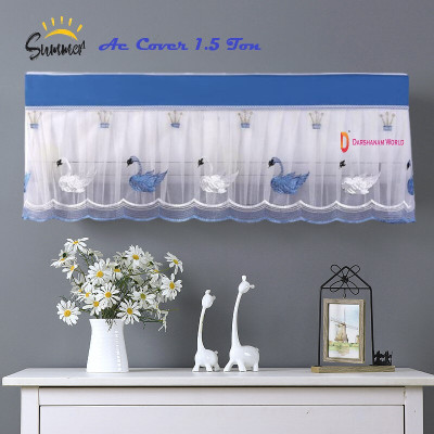 DARSHANAM WORLD Air Conditioner  Cover(Width: 97 cm, blue)