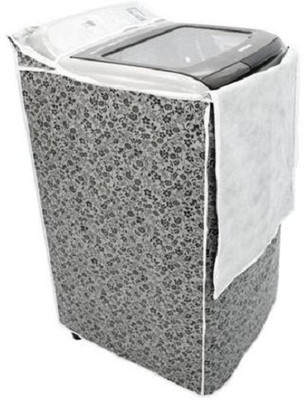 bagssio Front Loading Washing Machine  Cover(Width: 55 cm, Multicolor,Black)