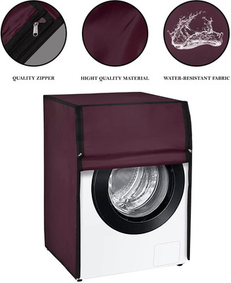 BT Trade Front Loading Washing Machine  Cover(Width: 68 cm, MAROON)