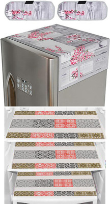 Crosmo Refrigerator  Cover(Width: 53 cm, Multicolor)