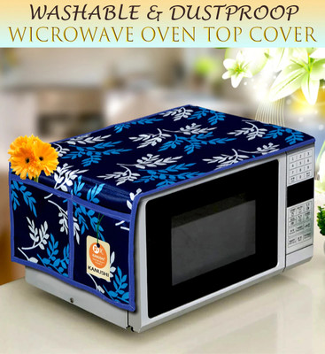 Kanushi Industries Microwave Oven  Cover(Width: 38 cm, Blue)