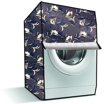 Delideal Front Loading Washing Machine  Cover(Width: 61 cm, Gray, Blue)