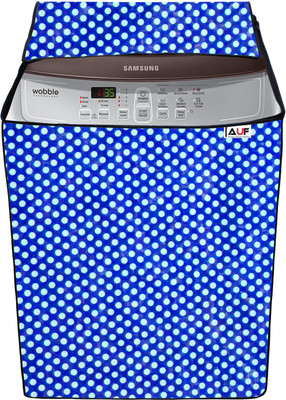 AAVYA UNIQUE FASHION Top Loading Washing Machine  Cover(Width: 63.7 cm, Blue,White)