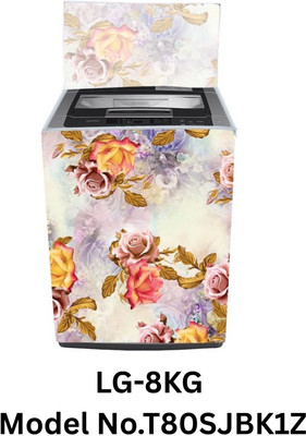 Elam Decor Top Loading Washing Machine  Cover(Width: 58 cm, Gold)