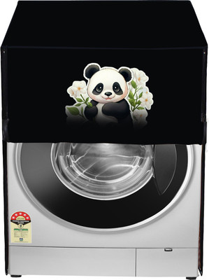 Delideal Front Loading Washing Machine  Cover(Width: 51 cm, Black)