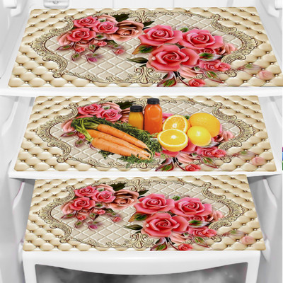 REVEXO Fridge Mat(Width: 32 cm, Multicolor)