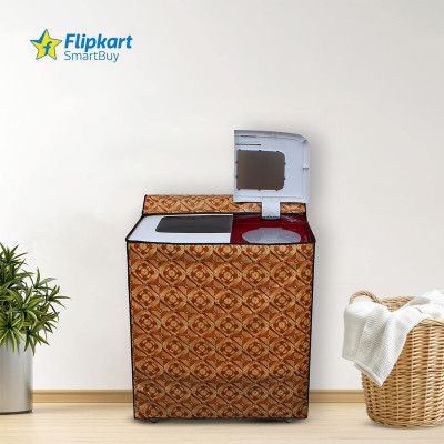 Flipkart SmartBuy Semi-Automatic Washing Machine  Cover(Width: 83 cm, Yellow, Beige)