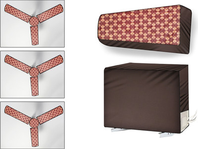Stylista Air Conditioner  Cover(Width: 114.3 cm, Counterchange Brick)
