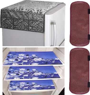 KUBER INDUSTRIES Refrigerator  Cover(Width: 56 cm, Grey)