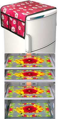 DPA Collection Refrigerator  Cover(Width: 54 cm, Yellow)