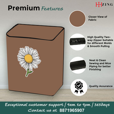 Hizing Semi-Automatic Washing Machine  Cover(Width: 74 cm, Beige, Yellow)
