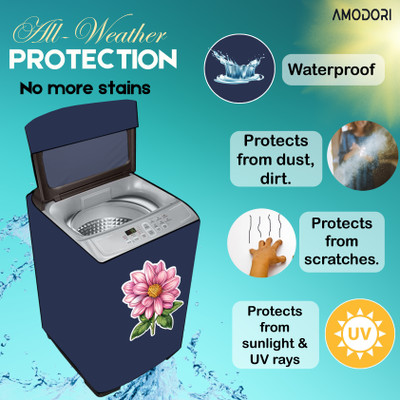 Amodori Top Loading Washing Machine  Cover(Width: 57 cm, Blue, Green)