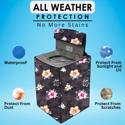 nurafiya Top Loading Washing Machine  Cover(Width: 63 cm, Multicolor)