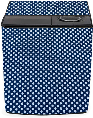 Homeify Semi-Automatic Washing Machine  Cover(Width: 82 cm, White, Blue)