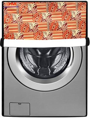 JM Homefurnishings Front Loading Washing Machine  Cover(Width: 61 cm, Orange, Yellow)