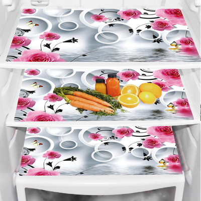 REVEXO Fridge Mat(Width: 32 cm, Multicolor)