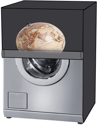KVAR Front Loading Washing Machine  Cover(Width: 61 cm, Grey)