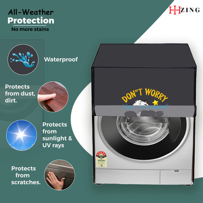 Hizing Front Loading Washing Machine  Cover(Width: 70 cm, Grey)