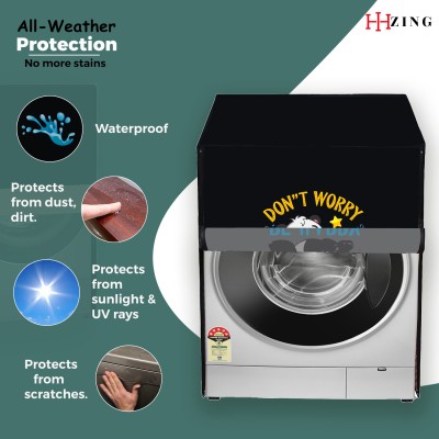 Hizing Front Loading Washing Machine  Cover(Width: 66 cm, Black)