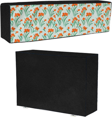 AAVYA UNIQUE FASHION Air Conditioner  Cover(Width: 101.6 cm, Orange,Green)