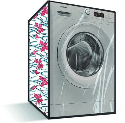 DREAMINDIANASSOCIATION Front Loading Washing Machine  Cover(Width: 61 cm, Pink, Green)