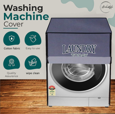 Archistylo Front Loading Washing Machine  Cover(Width: 58 cm, Grey)