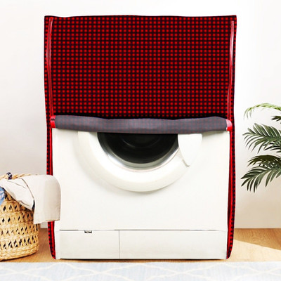 E-Retailer Front Loading Washing Machine  Cover(Width: 58 cm, Red)