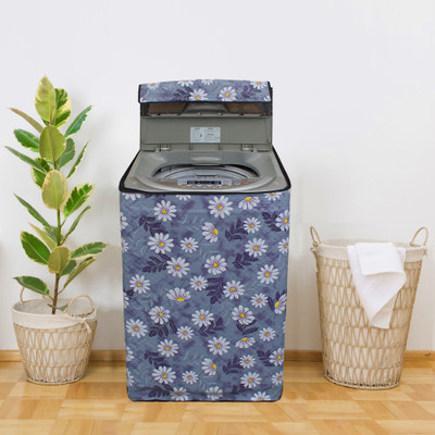 Glassiano Top Loading Washing Machine  Cover(Width: 60.96 cm, White, Grey)